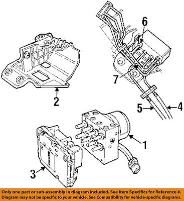 CHRYSLER OEM Anti-Lock Brake System-Brake Line Tube 4683675