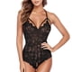 thumbnail image 1 of Gibobby Traje de Uniforme Mono de pijama Mujer Body de encaje Negroless Lencería abierta Hollow Out(Negro, XL), 1 of 3