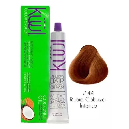 Tinte Kuul Rubio Cobrizo Intenso 7.44 90 Ml 3.04 Fl Oz
