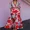 Red-A1, variant on OYYN Maxi Wedding Guest Dresses for Women Short Sleeve Deep V Neck Formal Dresses Thigh Slit Red Corset Dress