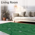 thumbnail image 2 of ODIKA 2x3 Machine Washable Non-Slip Area Rug, Festive Pine Spruce with Snowflake Embellishments Ultra Soft Rug, None, 649654, 2 of 7