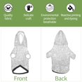 thumbnail image 6 of Bingfone Silver Glitter Dog Clothes Hoodie, Pet Winter Coat,Puppy Sweatshirts For Small Dogs Boy Girl,Suitable For All Breeds-Large, 6 of 9