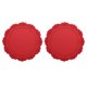 thumbnail image 1 of Paquete de 2 manteles de silicona de 9" para mesa de comedor, manteles redondos impermeables y a prueba de aceite para cocina (Rojo oscuro), 1 of 7