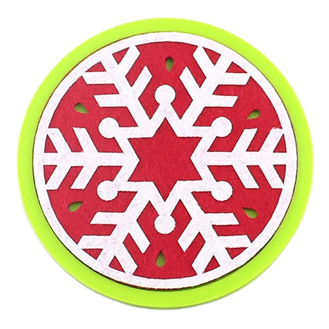 Christmas Absorbent Coaster Xmas Tree Snowflake Coaster Silicone Drink Coaster