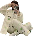 thumbnail image 5 of Pijamas de mujer embarazada otoño/invierno posparto aire algodón ropa mensual para mujeres embarazadas amamantando en primavera durante el embarazo en grueso, 5 of 5