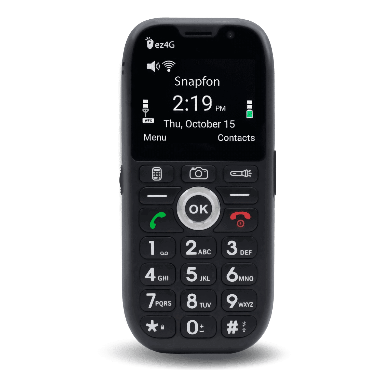 Snapfon EZ Candy Bar Phone With Free Service For 1 Year