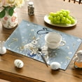thumbnail image 4 of Sm:)e Hydrangea Easter Bunny Easte Table Runner Placemats Set of 4, 12 x 18 Inch, Spring Easter Decoration Home Kitchen Table Decor, 4 of 7