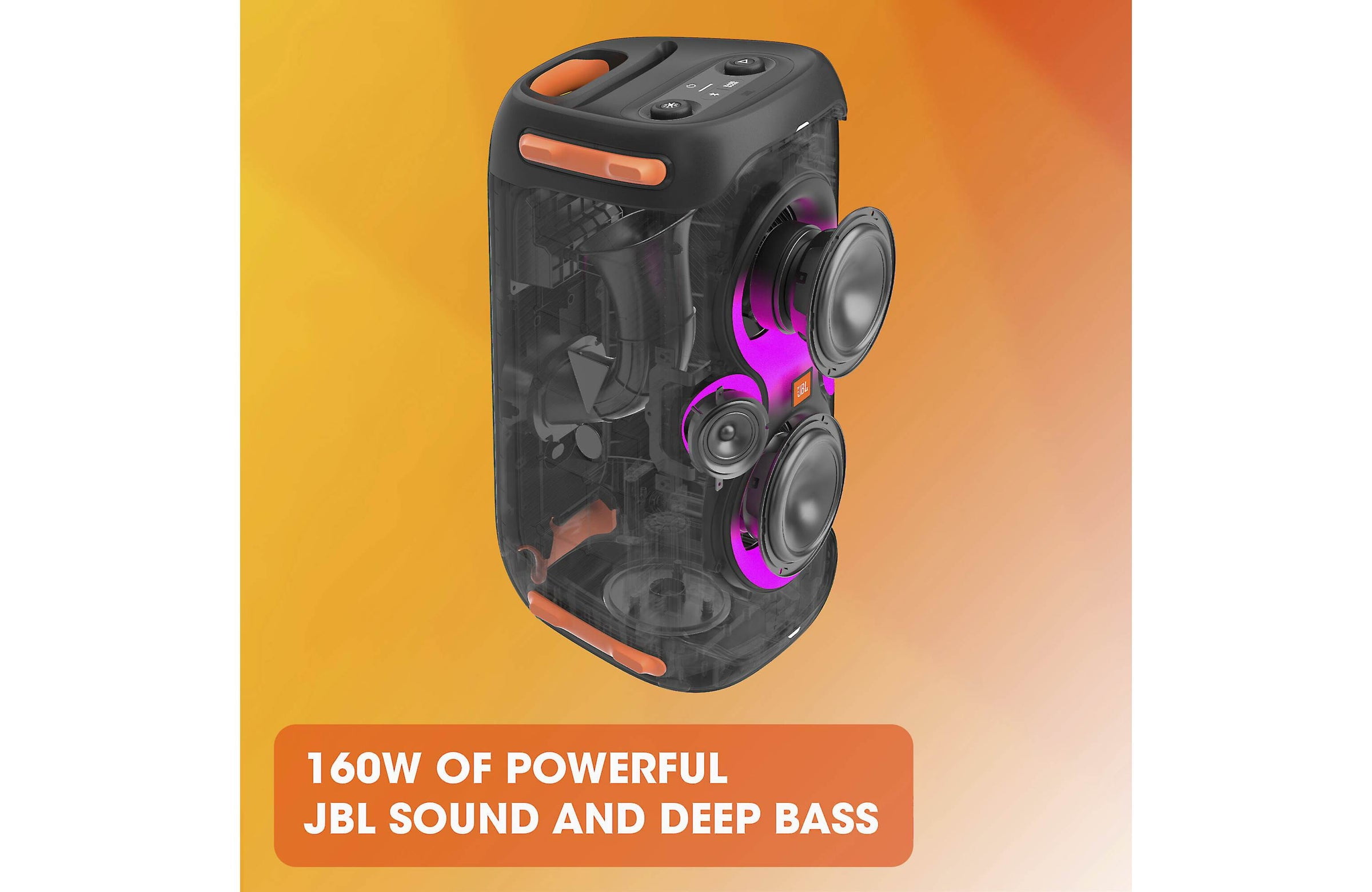 JBL PARTYBOX 110 Portable Rechargeable Bluetooth Party Speaker w/Bass  Boost/LED 50036382267