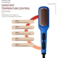 thumbnail image 5 of Cepillo alisador de pelo iónico de cerámica MEGAWISE Pro para salón de belleza en casa. Cepillo alisador con tecnología de calentamiento de 20 segundos, apagado automático, antiescaldaduras, voltaje d, 5 of 5
