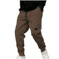thumbnail image 5 of dzxyzu Men's Sweatpants with Pockets Fleece Tapered Joggers Drawstring Waist Athletic Trouser Gym Running Workout Track Pants, 5 of 8