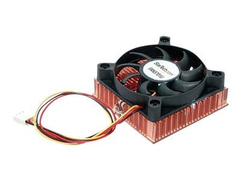 StarTech.com 1U 60x10mm Socket 7/370 CPU Cooler Fan - Low Profile CPU Cooler w/ Copper Heatsink & TX3 (FAN3701U) - Processor cooler - (for: Socket A, Socket 370) - copper - 60 mm