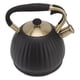 thumbnail image 5 of Hervidor de Té Silbido, Plástico de Acero Negro inoxidable Silbato de Silbato de Té Ergonómico Botón Táctil a Prueba de Óxido para la cocina, 5 of 7