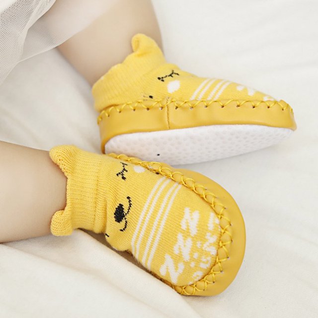 Calcetines de bebé Calcetines de bebé con suela de puntos de goma antideslizante suela suave calcetines de dibujos animados bonitos para niños pequeños Meterk Calcetines de bebé