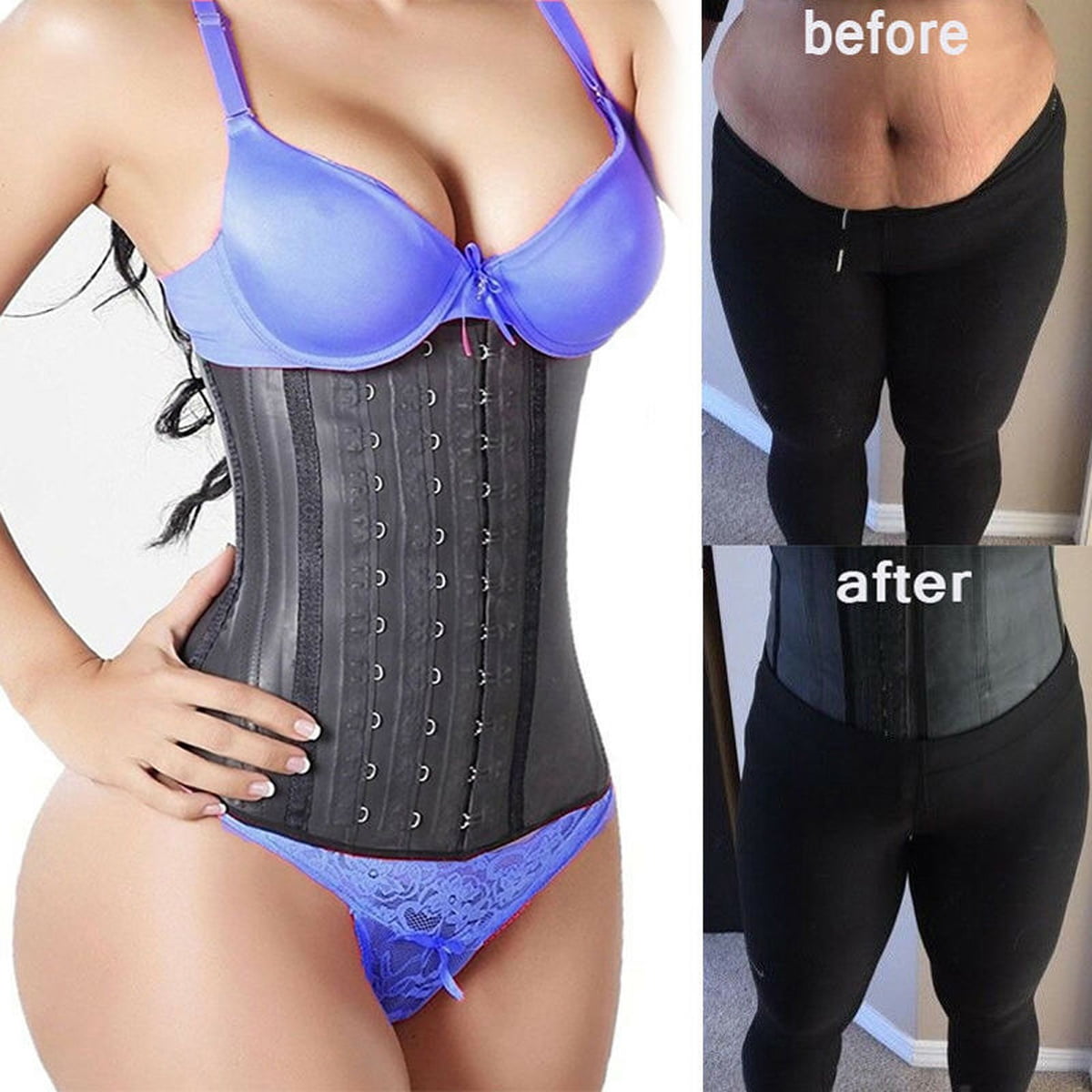 body shaping corset before and after