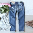thumbnail image 5 of TMOYZQ Women's Baggy Wide Leg Jeans Ripped Distressed High Waist Stretch Denim Pants Casual Loose Boyfriend Jeans Bell Bottom Jeans Flare Jeans Bootcut Jeans with Pockets, 5 of 5