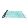 thumbnail image 2 of Ahgly Company Indoor Round Solid Light Blue Modern Area Rugs, 3' Round, 2 of 4