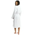 thumbnail image 2 of TowelSelections Women's Robe, Turkish Cotton Terry Shawl Bathrobe X-Large/XX-Large White, 2 of 2