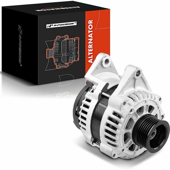 A-Premium Alternator Compatible with Chevrolet Sonic 2012 2013 2014 2015 2016 2017 2018, L4 1.8L, Manual Transmission, 12V 100Amp Clockwise 6-Groove Pulley, Replace# 13502595, 13579667, 13595629