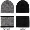 thumbnail image 5 of Viworld Mens Winter Beanie Hats Scarf Set Warm Knit Hats Skull Cap Neck Warmer with Thick Fleece Lined Winter Hat & Scarf for Women, 5 of 5