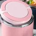 thumbnail image 3 of Recipiente Térmico para Comida, de Sopa Aislante, Lonchera de Acero Inoxidable, Mantiene la Temperatura para Niños en Edad Escolar, Color Rosa, 630 Ml., 3 of 5