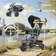 thumbnail image 3 of Qaba 6 in 1 Toddler Tricycle for 1-5 Years Old with Push Handle, Black, 3 of 10