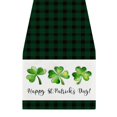 thumbnail image 1 of Table Runner For St Patricks Day Decorations Irish Cover Spring Green Holiday Home Kitchen Centerpiece Decor buy 2 get 3, 1 of 5