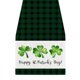 thumbnail image 2 of Table Runner For St Patricks Day Decorations Irish Cover Spring Green Holiday Home Kitchen Centerpiece Decor, 2 of 5