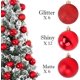 thumbnail image 3 of 24 mini bolas de Navidad, pequeñas bolas de Navidad irrompibles para árbol de Navidad (azul) solo un cubo Rojo Verde MX-0127225FYD, 3 of 5