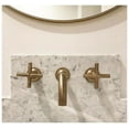 thumbnail image 3 of Kohler  9 in. 90 deg Purist W-M Lavatory Trim Spout Cross Bathroom Faucet, Brushed Nickel, 3 of 6