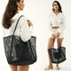 thumbnail image 5 of HOXIS Mesh Beach Tote Bolso de hombro para mujer, 5 of 5