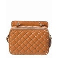 thumbnail image 2 of Valentino Rockstud Spike Leather Crossbody, Brown, 2 of 5