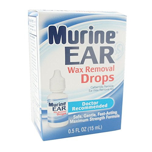 5 Pack Murine Ear Wax Removal Drops Maximum Strength 0.5 Oz Each