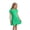 Green, variant on Ruyang Girls Short Sleeve Dress Crew Neck Ruffled Hem A Line Dress Solid Loose Fit Lightweight Casual Sporty Dresses for Kids Toddlers