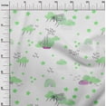 thumbnail image 3 of oneOone Georgette Viscose Mint Green Fabric Kids Sewing Fabric By The Yard Printed Diy Clothing Sewing Supplies 42 Inch Wide, 3 of 6