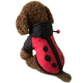 thumbnail image 4 of 1Pc Funny Ladybug Dog Costume for Halloween and Winter Warm Clothes, 4 of 6
