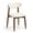 Beige, variant on DyFun Dining Chair Set of 4, Upholstered Wooden Dining Chairs with Curved Back, Modern Fabric Kitchen Side Chairs