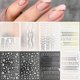 thumbnail image 1 of Lines Nail Stickers Rose Gold Metal Nail Art Decals 8 Sheets Self-Adhesive Nail Stickers, 1 of 5