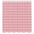 thumbnail image 3 of Ambesonne Pink Shower Curtain, Wavy Rhombus with Thin Lines, 69"Wx70"L, Pink Pale Pink, 3 of 3