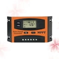 thumbnail image 2 of EeaseMX Controlador de carga solar MPPT de 50 A, 12 V, 24 V, LCD automático, doble USB, panel solar, batería, regulador fotovoltaico, temporizador incorporado., 2 of 7