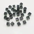 thumbnail image 2 of SPRING 200Pcs/Set 8mm Transparent Square Corner Cube Colorful Clear Solid Color Dice Chess Piece Right Angle For DIY Board Game grey, 2 of 5