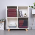 thumbnail image 3 of Collapsible Oxford Fabric Storage Cubes with Handles, Large Mid Foldable Oxford Cloth Bins Set of 2/6, Closet Organizers for Shelves Clothes Home Kitchen Toy - Sunset Minimalist-2, 3 of 7