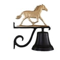 thumbnail image 1 of Cast Bell With Gold Bronze Horse Ornament, 1 of 1