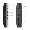 thumbnail image 3 of HP EliteDesk 800 G3 Mini Business Desktop PC Intel Quad-Core i7-6700T up to 3.60GHz,8G DDR4,128GB SSD,VGA,DP Port,Windows 10 Pro 64 Bit-Multi-Language-English/Spanish (Refurbished), 3 of 4