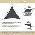 thumbnail image 4 of Jane Stone 8'X8'X8'Triangle Strong Lightweight HDPE Sun Sail,UV Protection Outdoor Canopy for Patio Garden Backyard,Dark Grey, 4 of 6