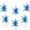 Blue × 6PCS, variant on 6 Pcs Blue Star Aluminum Foil Balloons One-Piece 14-Pointed Star Balloon 4D Starburst Cone Mylar Balloon 22inch Christmas Birthday Wedding Wedding Anniversary Party Supplies