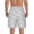 thumbnail image 3 of Bixox Men's Nautical Themed Simple Anchors printing Casual Classic Fit Short Summer Beach Shorts, 3 of 6