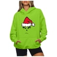2024 Christmas Grinch Hoodies, Fancy Dress LongSleeved Grinch Print