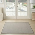 thumbnail image 5 of Nourison Courtyard Indoor/Outdoor Ivory/Charcoal 5' x Square Area Rug (5 Square), 5 of 11