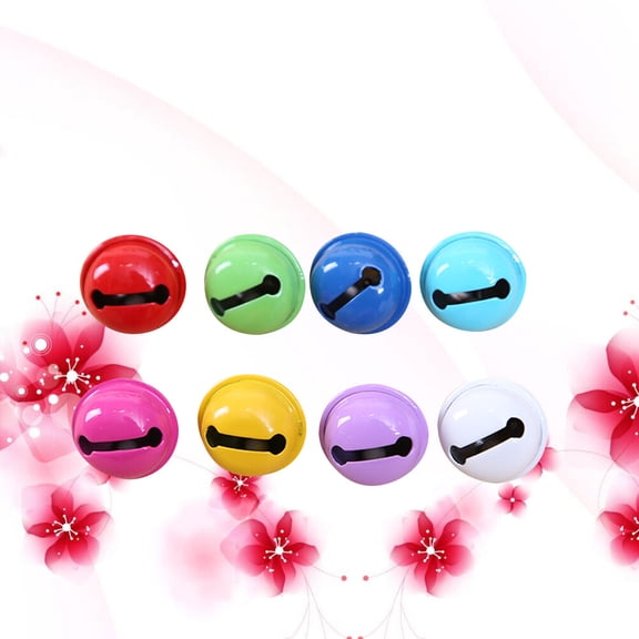 WRISTBIQUE 20-Pack Small Metal Bells in Assorted Colors for Christmas Decorations, Crafts, Projects, and Holiday Hanging Ornaments