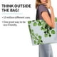 thumbnail image 2 of Balery Watercolor Green Leaves Bolsa Tote Estilo Estético con Cremalleras, Bolsa de Hombro, Bolsa de Compras Grande y Plegable, 2 of 8